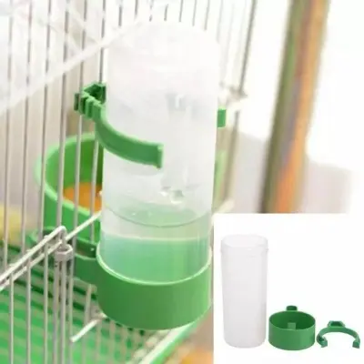 Picture of [2 pcs ]140ml Bird water pot Pet Drinker Feeder Waterer Clip for Aviary Budgie Cockatiel Lovebird farming equipment