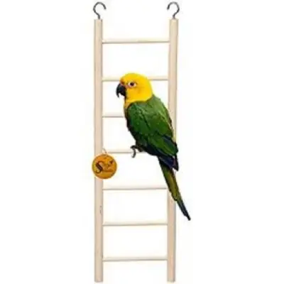 Picture of Long Wooden Bird ladder fun cage toy for bird training 1pcs