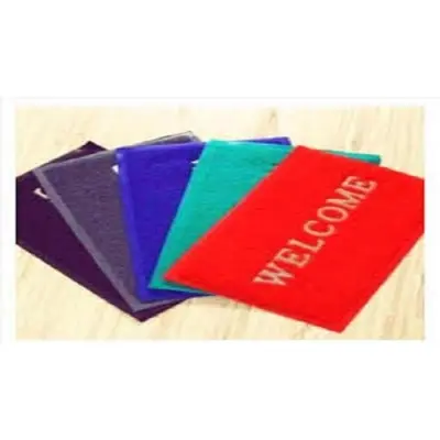 Picture of PVC Welcome Door Mat Bath mat Anti Slip For Home office (Color: Rendom) (Multicolor)