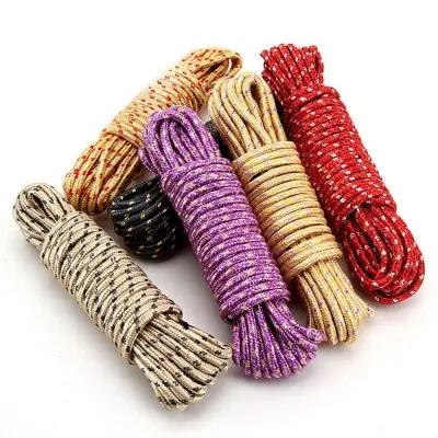 Picture of Colourful Nylon Clothes line Cloth Hanging Rope (Multicolor)