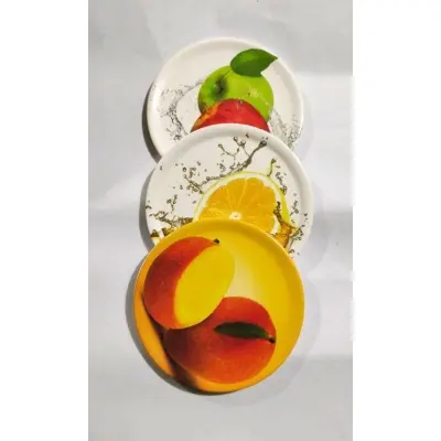 Picture of Melamine Big Flat Lid 3pcs (Multicolor)