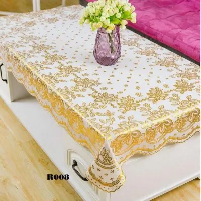 Picture of Plastic Tea Tablecloth Waterproof Oil-proof Tablecloth ( 3 x 2.5 feet ) Gold (Gold)