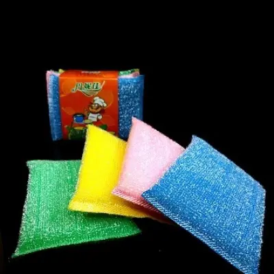 Picture of Foam Scrubber For Dish Wash - 4pcs (Multicolor)