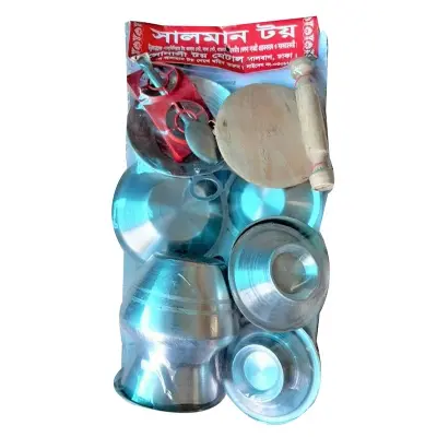 Picture of Silver Hari Patil Set For Girl - Toy - Baby Toys (Silver)