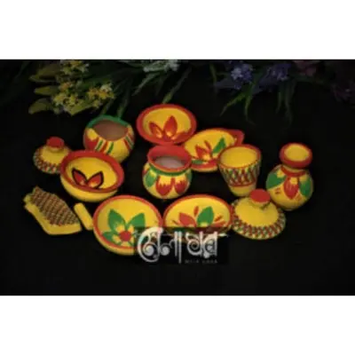 Picture of Clay Handmade Made khelna -Brown Regular Size (Brown)