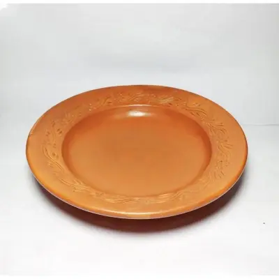 Picture of Clay Plate Terracotta Design - Regular Size/ মাটির প্লেট (Brown)
