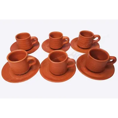 Picture of Matir Cup - 6 Pcs and 1 Set (Brown)
