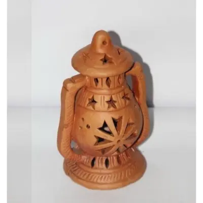 Picture of Clay Hurricane(হারিকেন) 7'' inch Handcrafted Showpiece – Terracotta(পোড়ামাটি) (Brown)