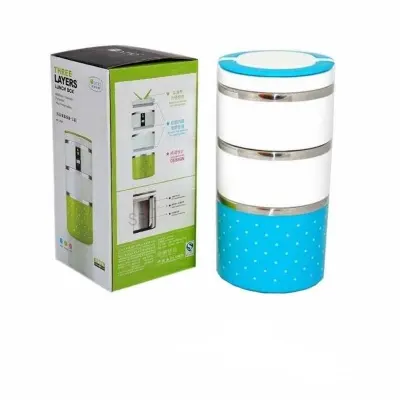 Picture of Three Layer Lunch Box Multicolor (Multicolor)