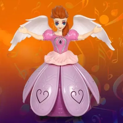 Picture of Battery Operated Dancing Angel Princes Girl With Flashing Lights And Music 13 Ratings (Multicolor)