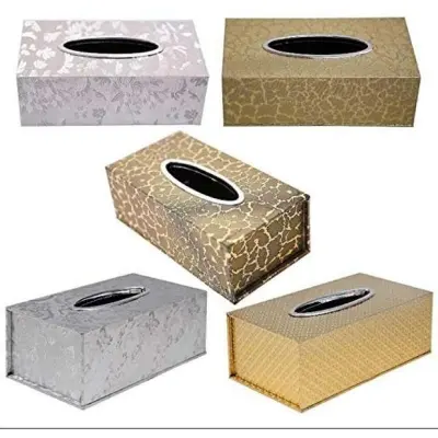 Picture of Face Tissue Holder Box - Mirror Wall - mirror (White)