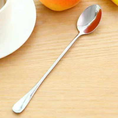 Picture of 1 pcs Stainless steel spoon long handle (Silver)