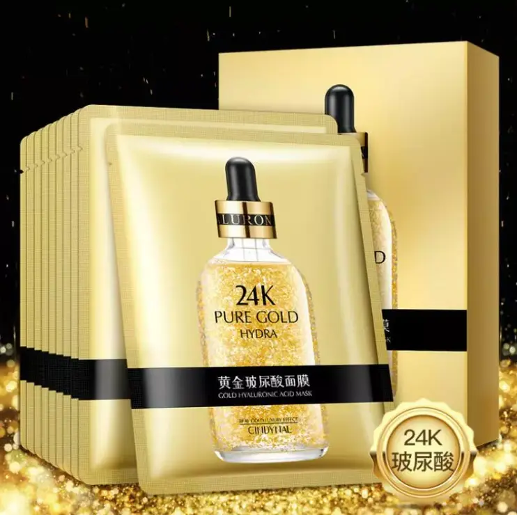 Picture of Cindynal 24k Pure Gold Hydra Face Sheet Mask 1 pc. Gold