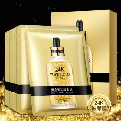 Picture of Cindynal 24k Pure Gold Hydra Face Sheet Mask 1 pc. Gold