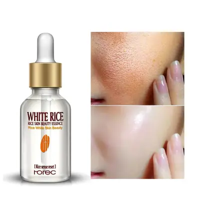 Picture of ROREC White Rice Serum Reduces Wrinkles and Lighten Dark Spots Pore Minimizer Anti- Aging Face Moisturizer Skin Lightening - 15ml White