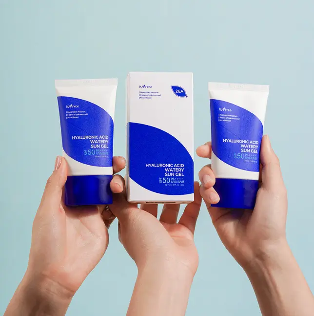 Picture of Isntree Hyaluronic Acid Watery Sun Gel SPF50+ PA++++ 50m For Face & Body Blue