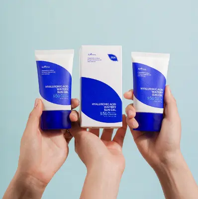 Picture of Isntree Hyaluronic Acid Watery Sun Gel SPF50+ PA++++ 50m For Face & Body Blue