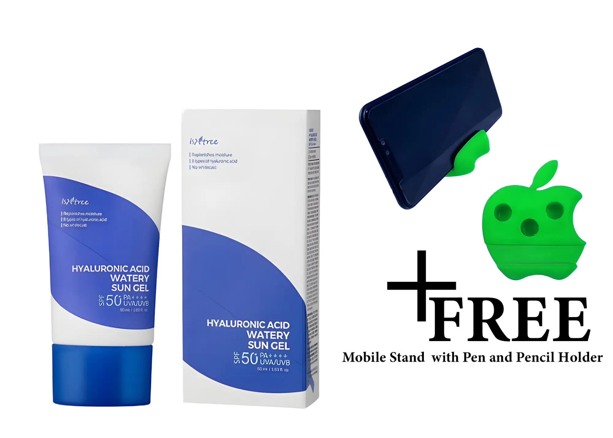 Picture of Isntree Hyaluronic Acid Watery Sun Gel SPF50+ PA++++ 50m For Face & Body Blue