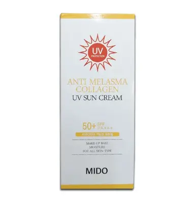 Picture of Mido Anti Melasma Collagen UV 50+ Sun Cream - 70ml For Protecting your Skin From UV Rays White