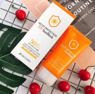 Picture of 3W Clinic Multi Protection UV Sun Block SPF 50+/PA+++ For Face & Body White