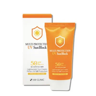 Picture of 3W Clinic Multi Protection UV Sun Block SPF 50+/PA+++ For Face & Body White