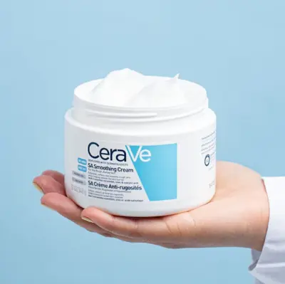 Picture of CeraVe SA Smoothing Cream for Rough and Bumpy Skin 340g with Salicylic Acid and 3 Essential Ceramides White
