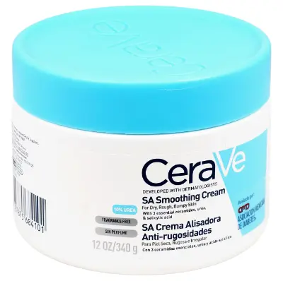 Picture of CeraVe SA Smoothing Cream for Rough and Bumpy Skin 340g with Salicylic Acid and 3 Essential Ceramides White