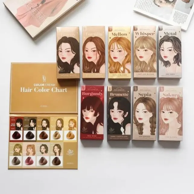 Picture of KOTA Color Cream Organic Hair Color Hair Dye Natural Korean Ginseng 12 Shade New 