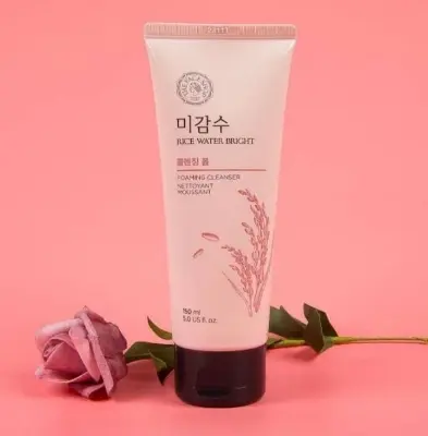 Picture of The Face Shop Rice Water Bright Foaming Cleanser (150ml) Pink