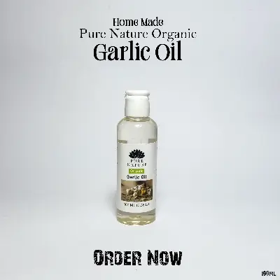 Picture of Pure Nature Organic Garlic Oil For Hair 100 ml Home Made Hair