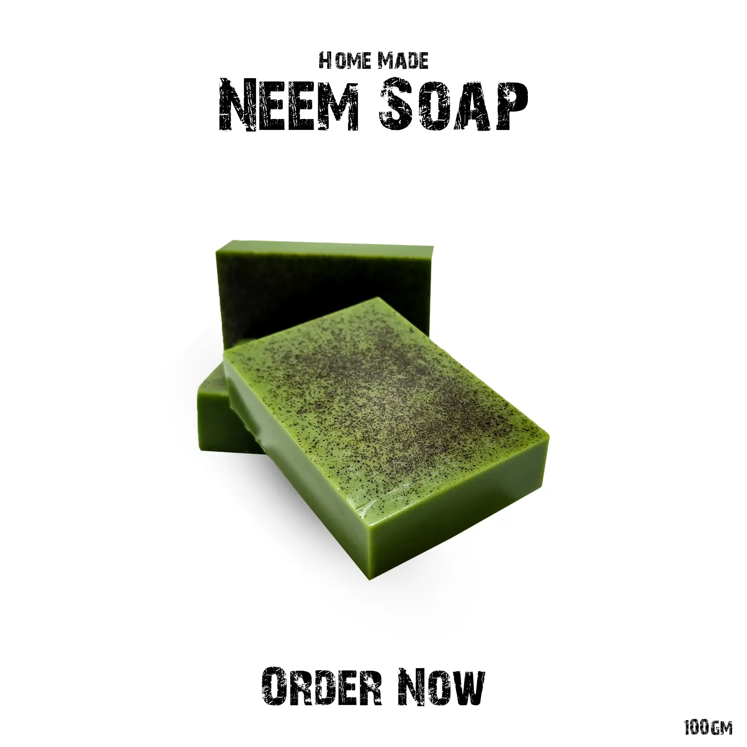 Picture of Homemade Neem Soap  100 gm Green