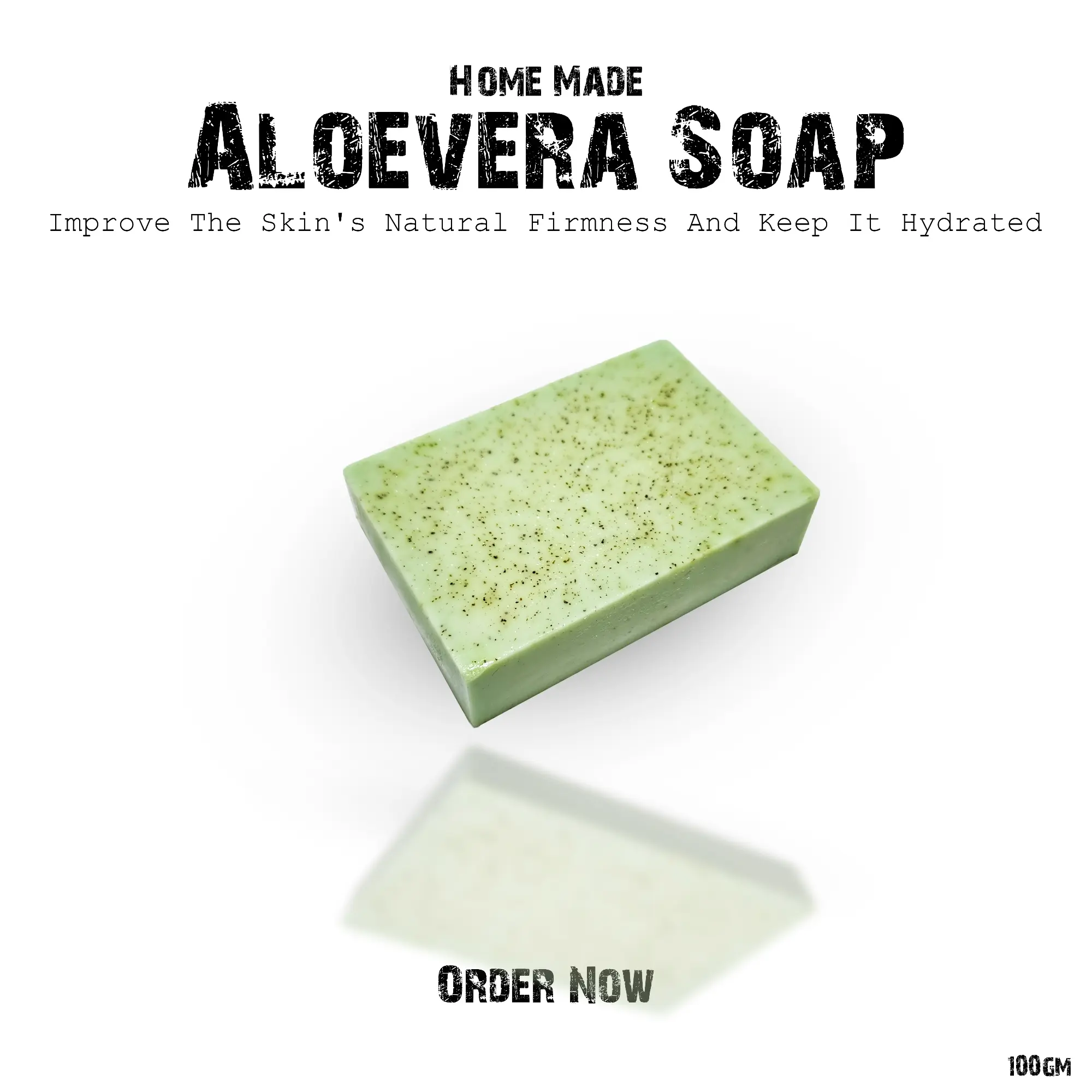 Picture of Homemade Aloe Vera Soap  100g Green