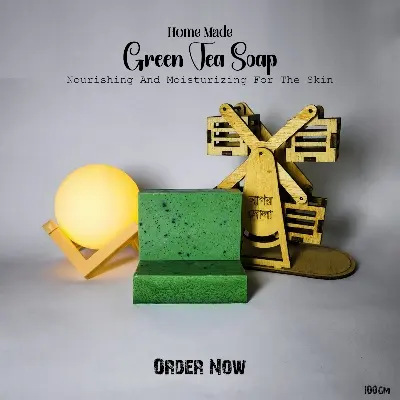 Picture of Homemade Green Tea Soap 100g Green