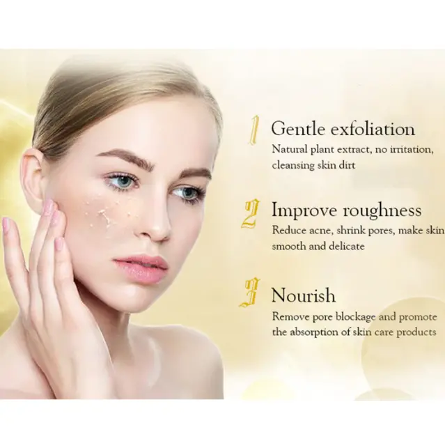 Picture of AICHUN BEAUTY Peeling Gel Face Body Removes Skin Aging Keratine Deep Cleaning Moisturizing Refresh Skin Smooth (24K PURE GOLD PEELING GEL) 100 ml Gold