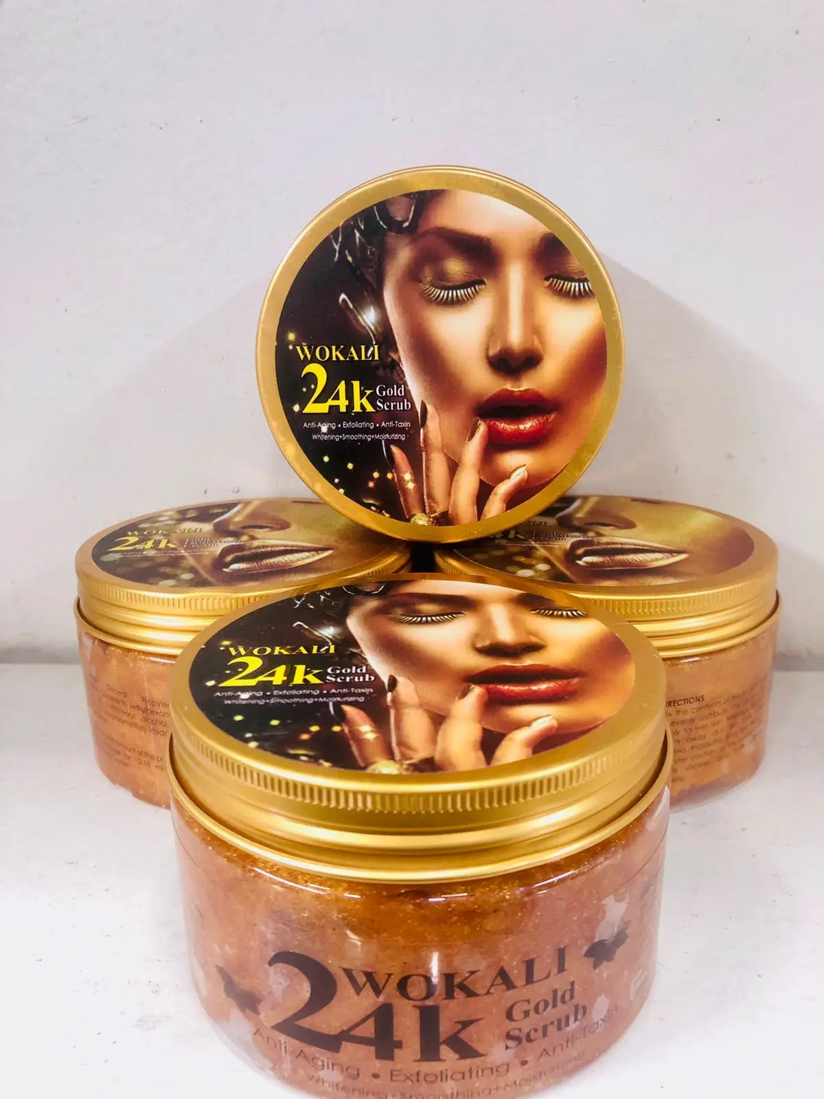 Picture of Wokali Special 24k Gold Scrub 300ml Gold