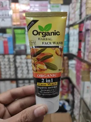 Picture of Organic Herbal Face Wash 70ml Organic Extract Yellow