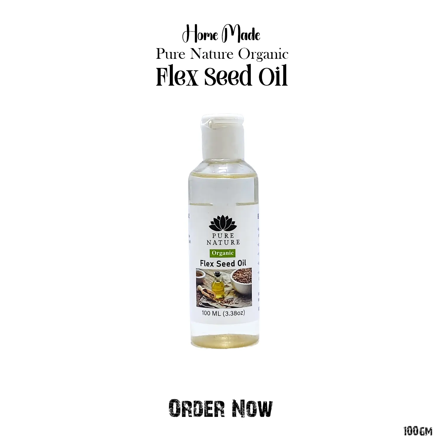 Picture of Pure Nature Organic Home Made Flex Seed Oil Hair
