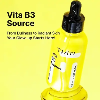 Picture of TIAM Vita B3 Source, 1.35 fl oz, 10% Niacinamide Glow Serum with 2% Arbutin for Even Skin Tone and Dark Spot Care, Vegan Korean Skin Care Yellow