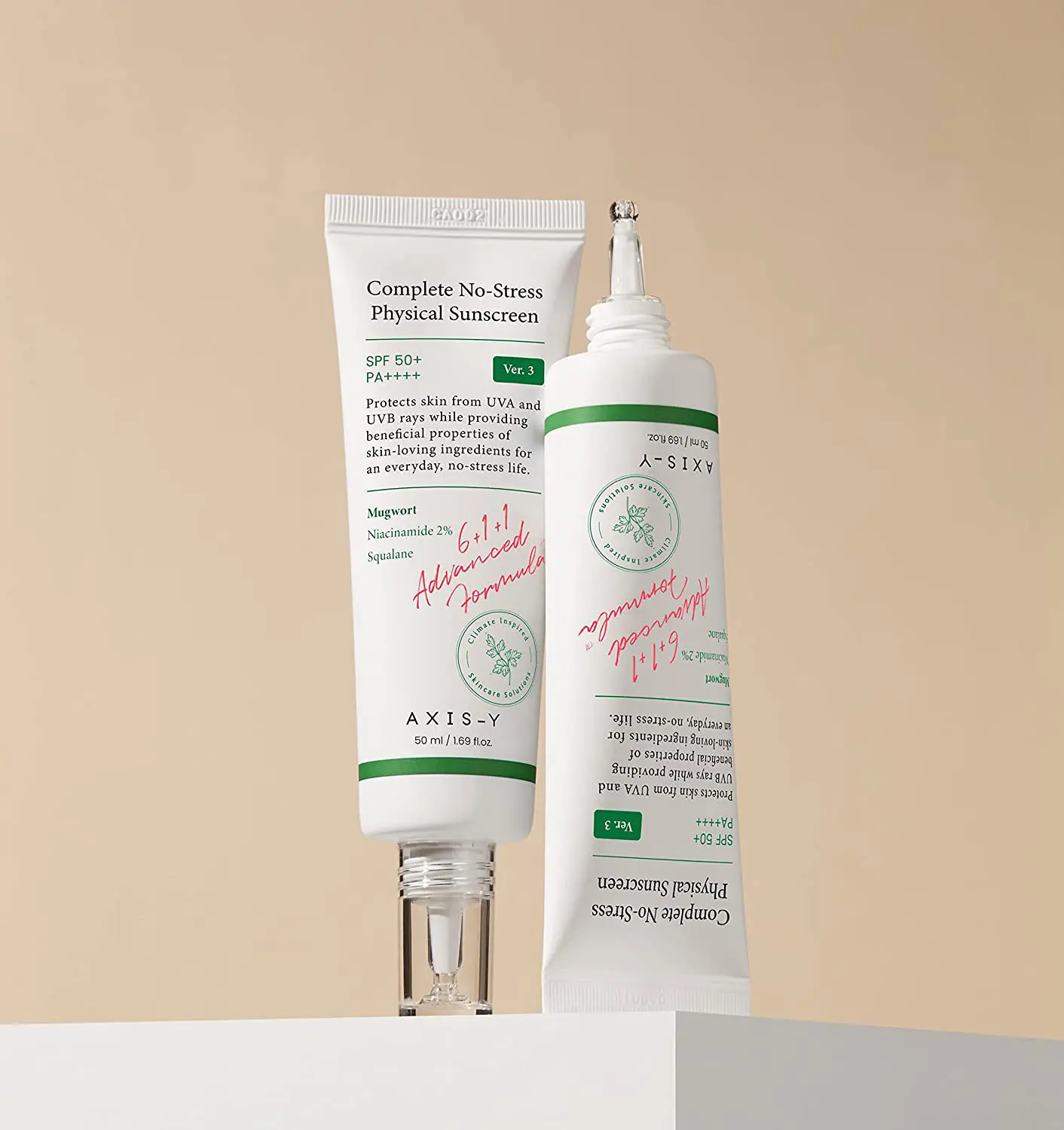 Picture of AXIS-Y Complete No-Stress Physical Sunscreen 50ml White