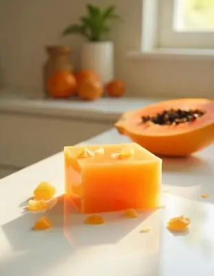 Picture of Fresh Papaya Melt and Pour Soap Base Papaya