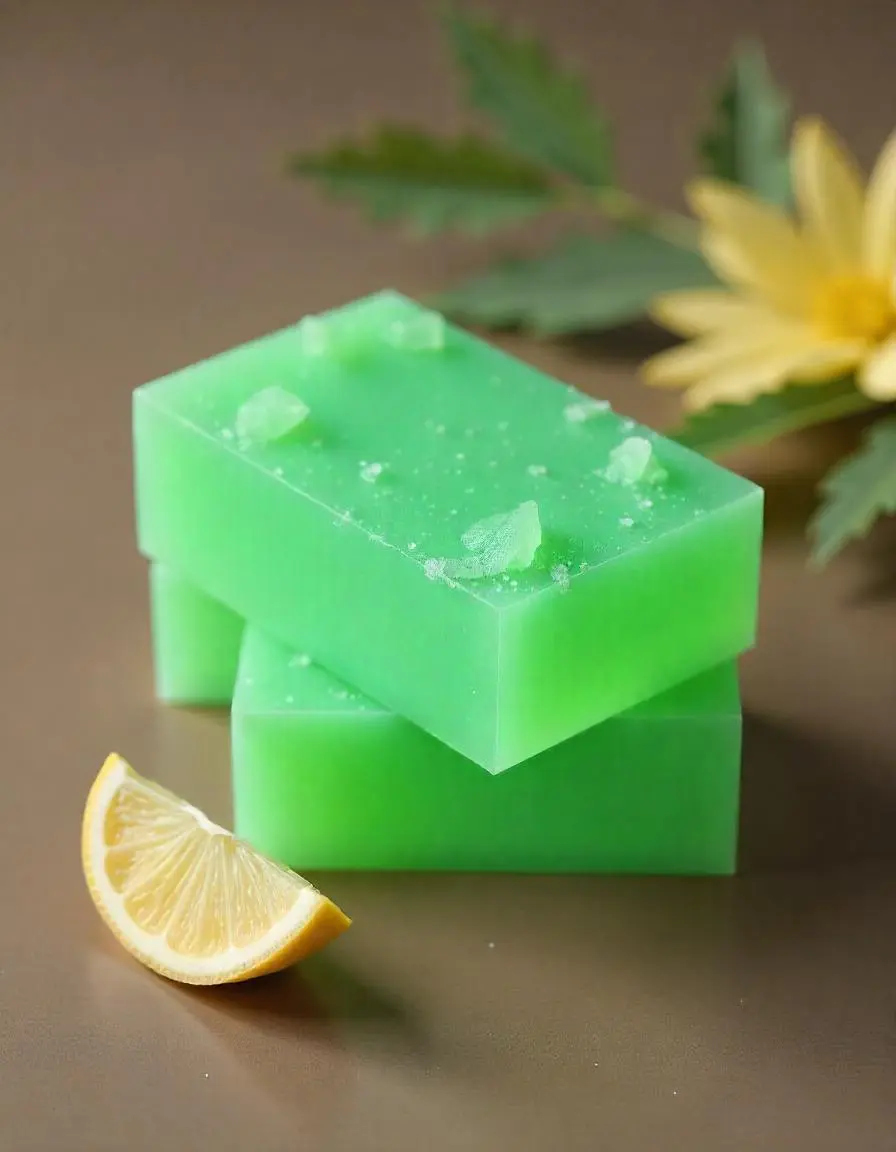 Picture of Neem Soap Base Pure Organic, SLS, Chemical Free Melt & Pour Soap Base Bar For Soap Making 