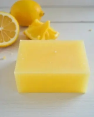 Picture of Lemon Soap Base Pure Organic, SLS, Chemical Free Melt & Pour Soap Base Bar For Soap Making 
