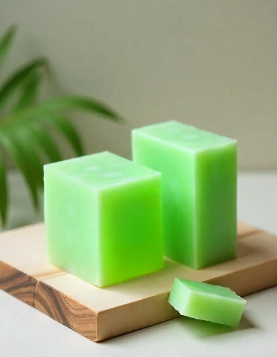 Picture of AloeVera Soap Base Pure Organic, SLS, Chemical Free Melt & Pour Soap Base Bar For Soap Making 