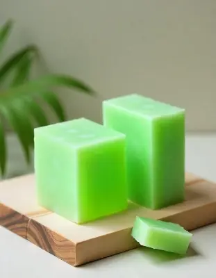 Picture of AloeVera Soap Base Pure Organic, SLS, Chemical Free Melt & Pour Soap Base Bar For Soap Making 
