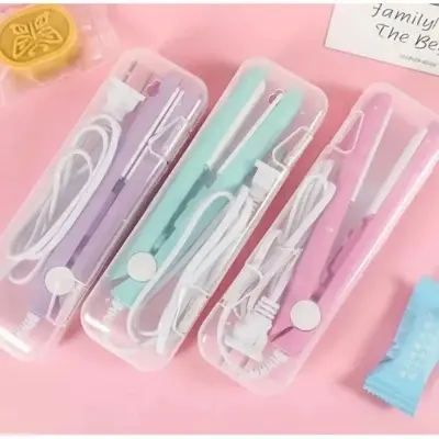 Picture of 2 in 1 Mini Hair Straightener, Short Hair Straightener for All Hair Types, Short Hair, Fringes, Masculine Beards