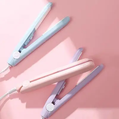 Picture of 2 in 1 Mini Hair Straightener, Short Hair Straightener for All Hair Types, Short Hair, Fringes, Masculine Beards