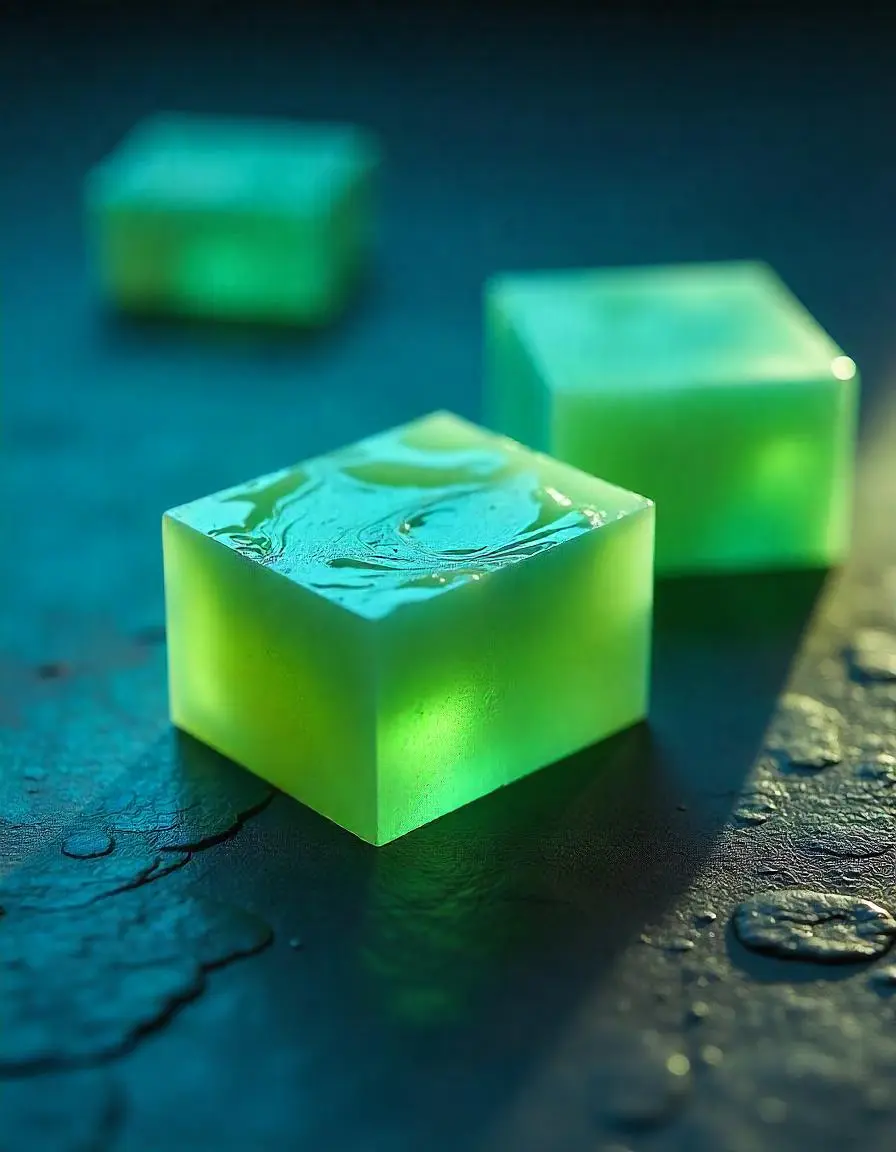 Picture of Green Tea Soap Base Pure Organic, SLS, Chemical Free Melt & Pour Soap Base Bar For Soap Making Green Tea