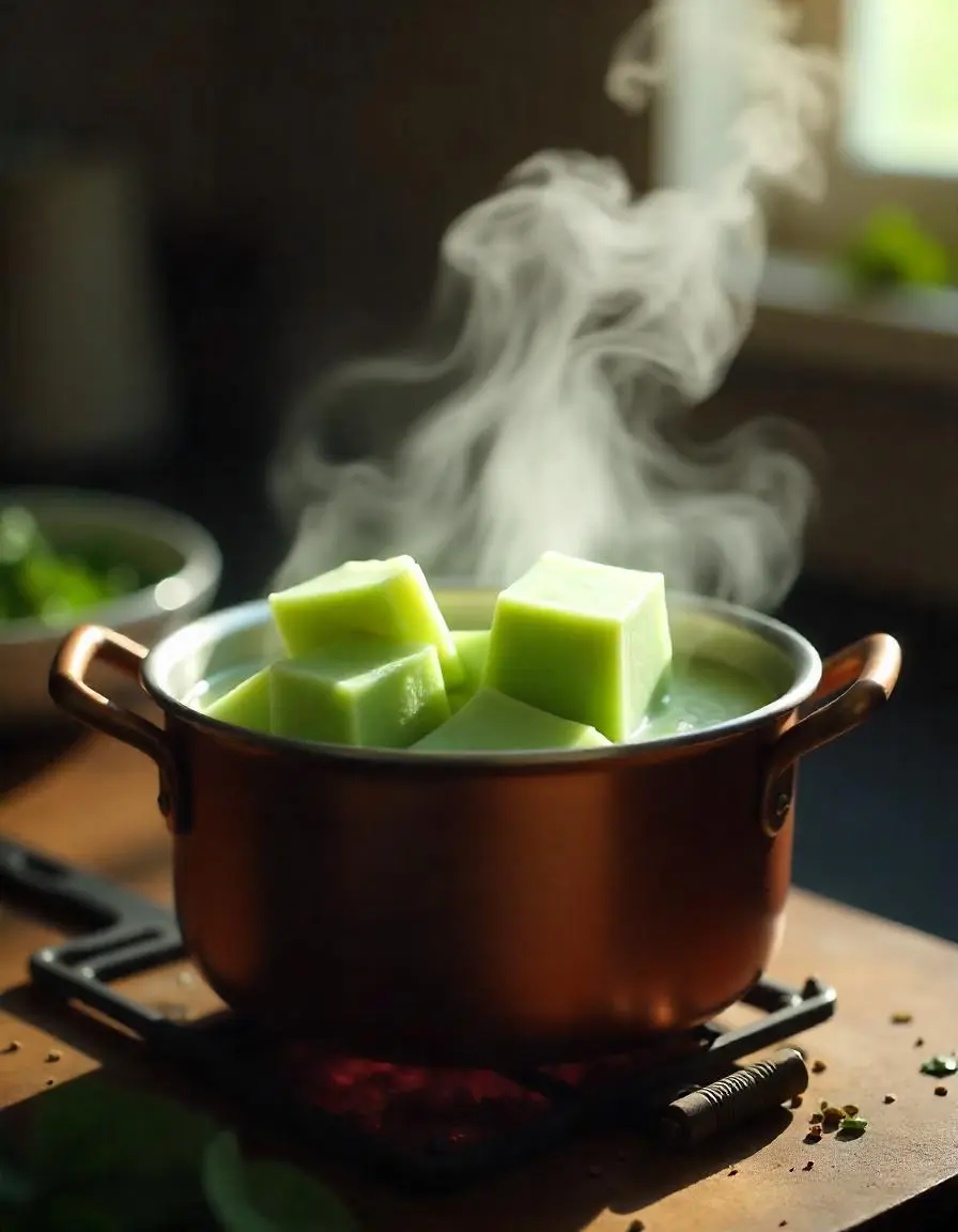 Picture of Green Tea Soap Base Pure Organic, SLS, Chemical Free Melt & Pour Soap Base Bar For Soap Making Green Tea