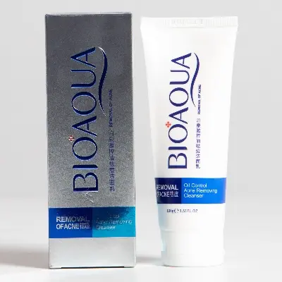 Picture of BIOAQUA Oil Control Acne Removal Cleanser – 100gm White