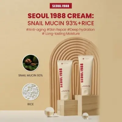 Picture of KSECRETSEOUL 1988 Cream  Snail Mucin 93% + Rice 100ml 